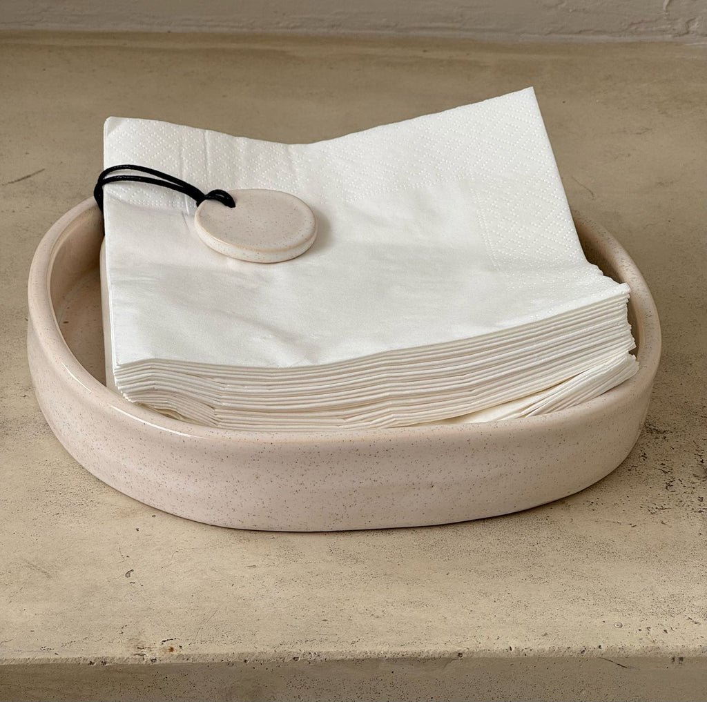Ceramic napkin holder