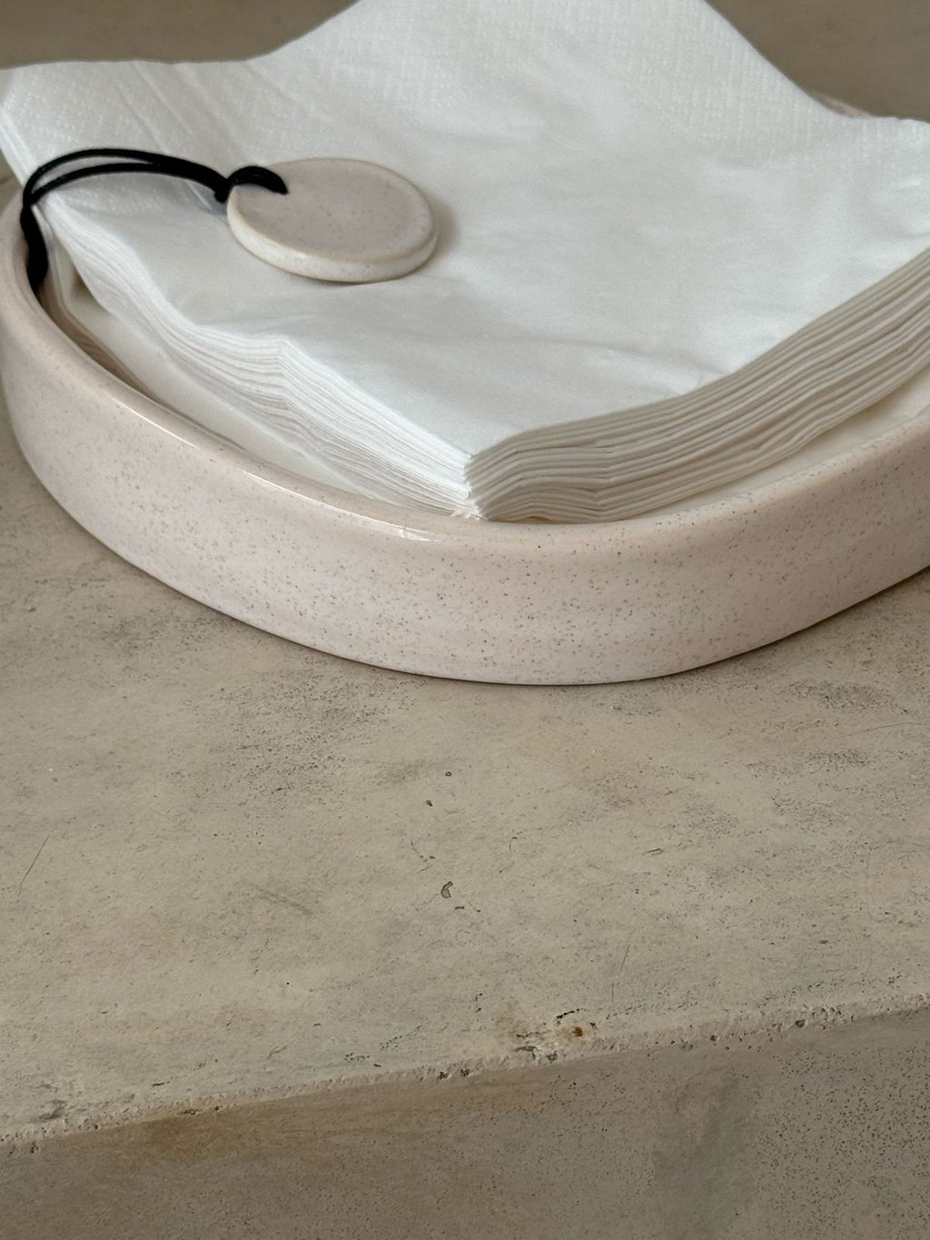 Ceramic napkin holder