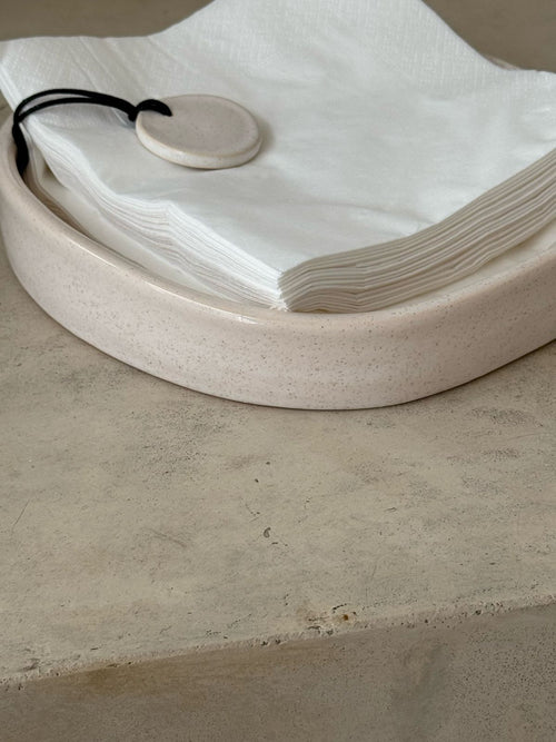 Ceramic napkin holder