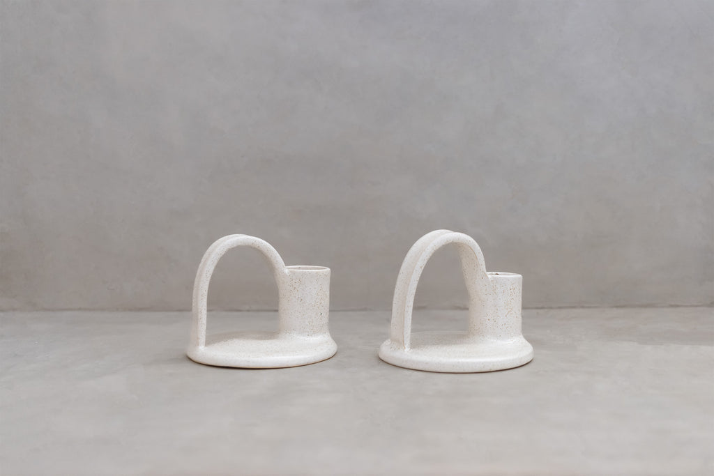 Arch candle holders