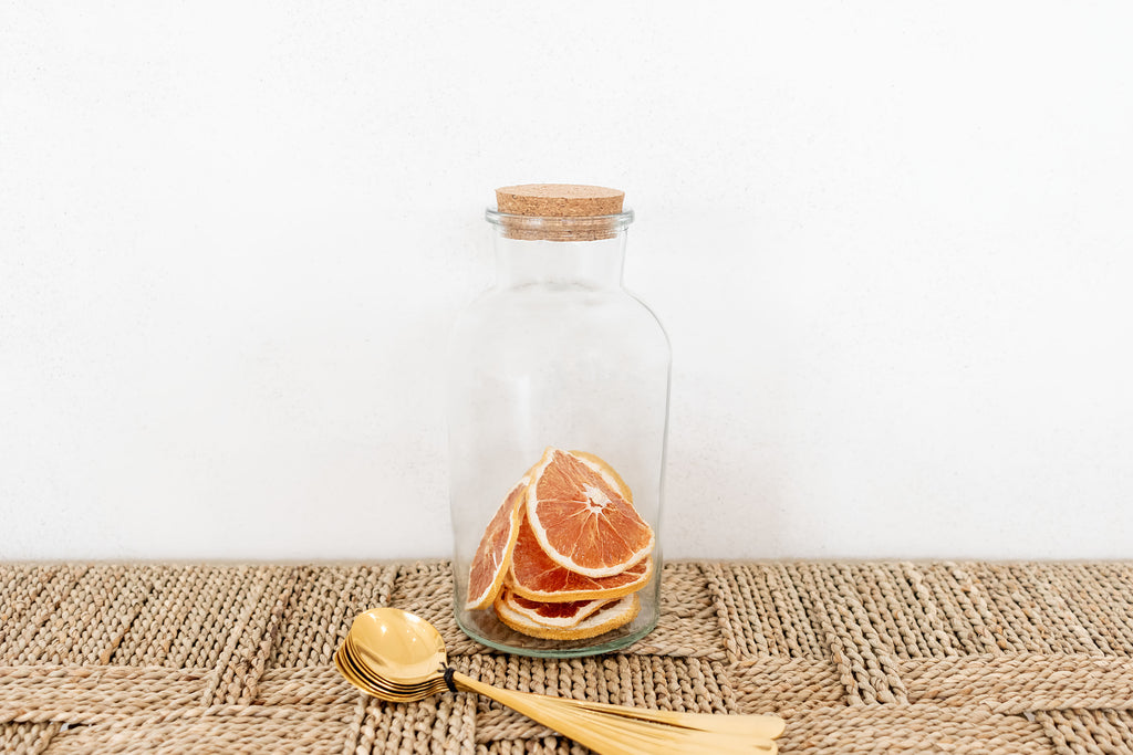 Glass Cork Jug 1L