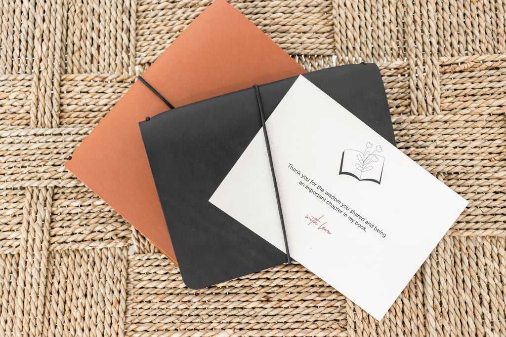 Leather journal gift