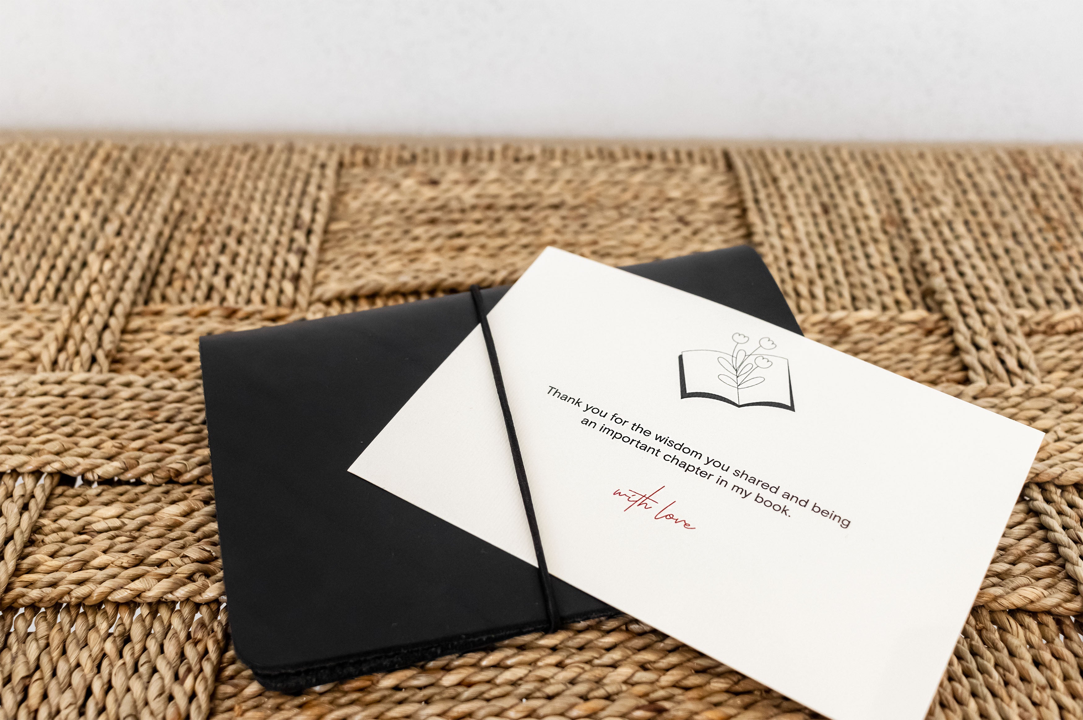 Leather journal gift