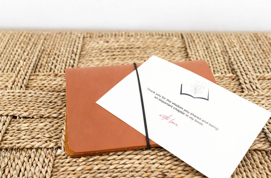 Leather journal gift