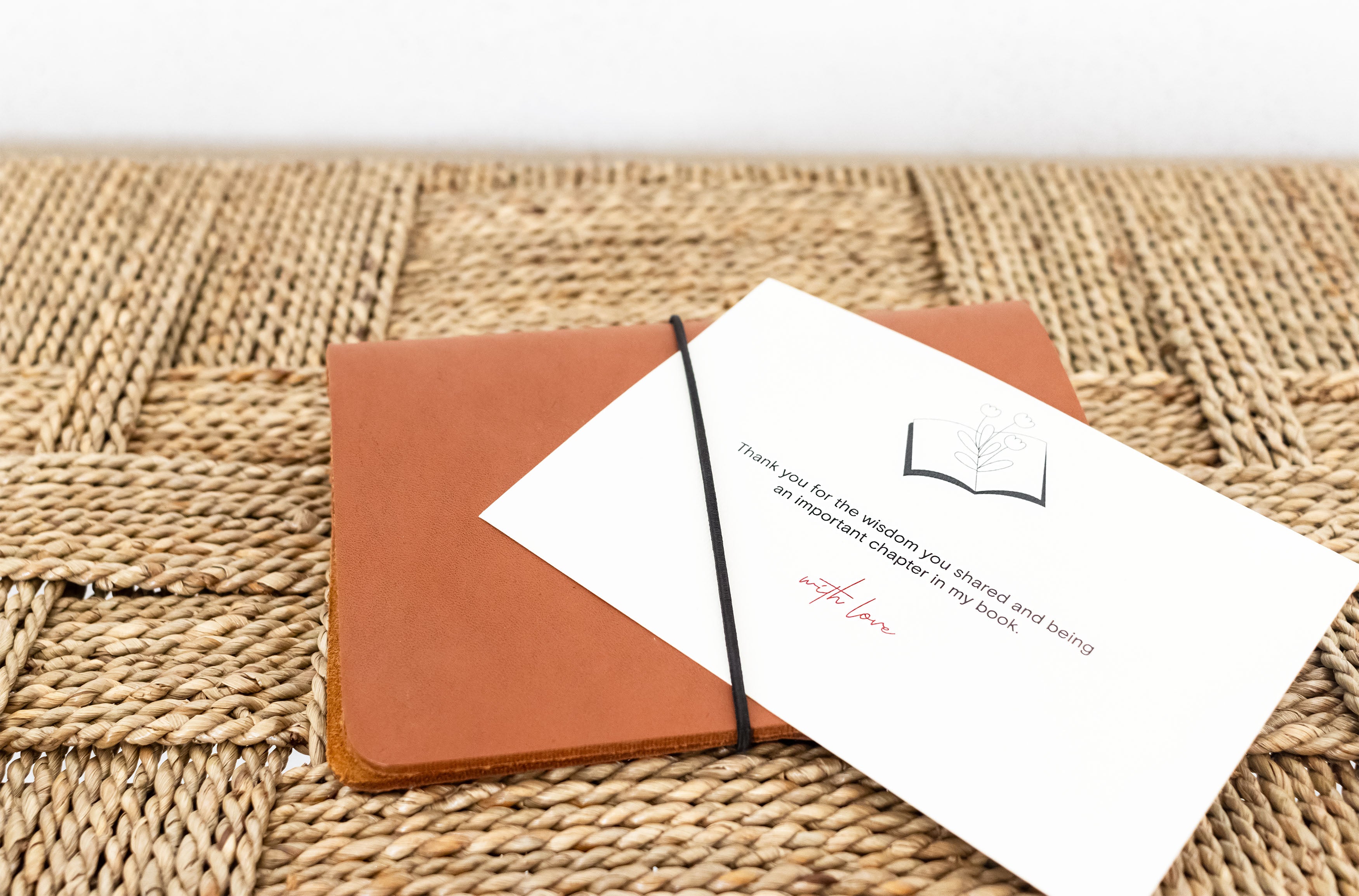 Leather journal gift