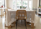 Linen frill tablecloth