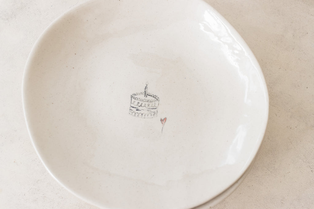 Hand Sketched Patisserie Plates