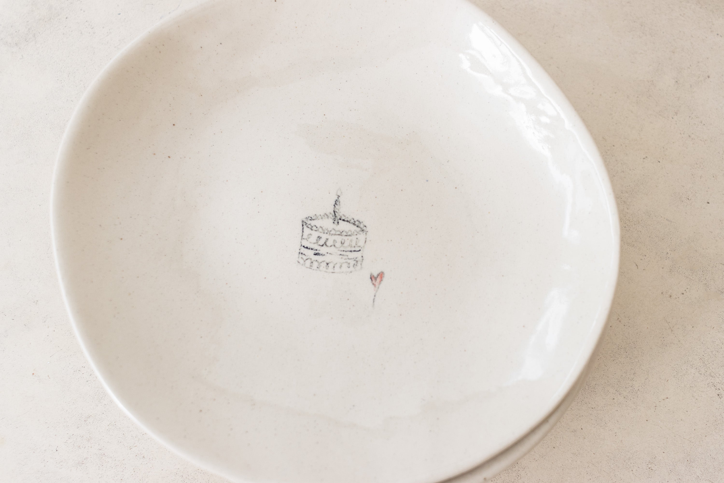 Hand Sketched Patisserie Plates
