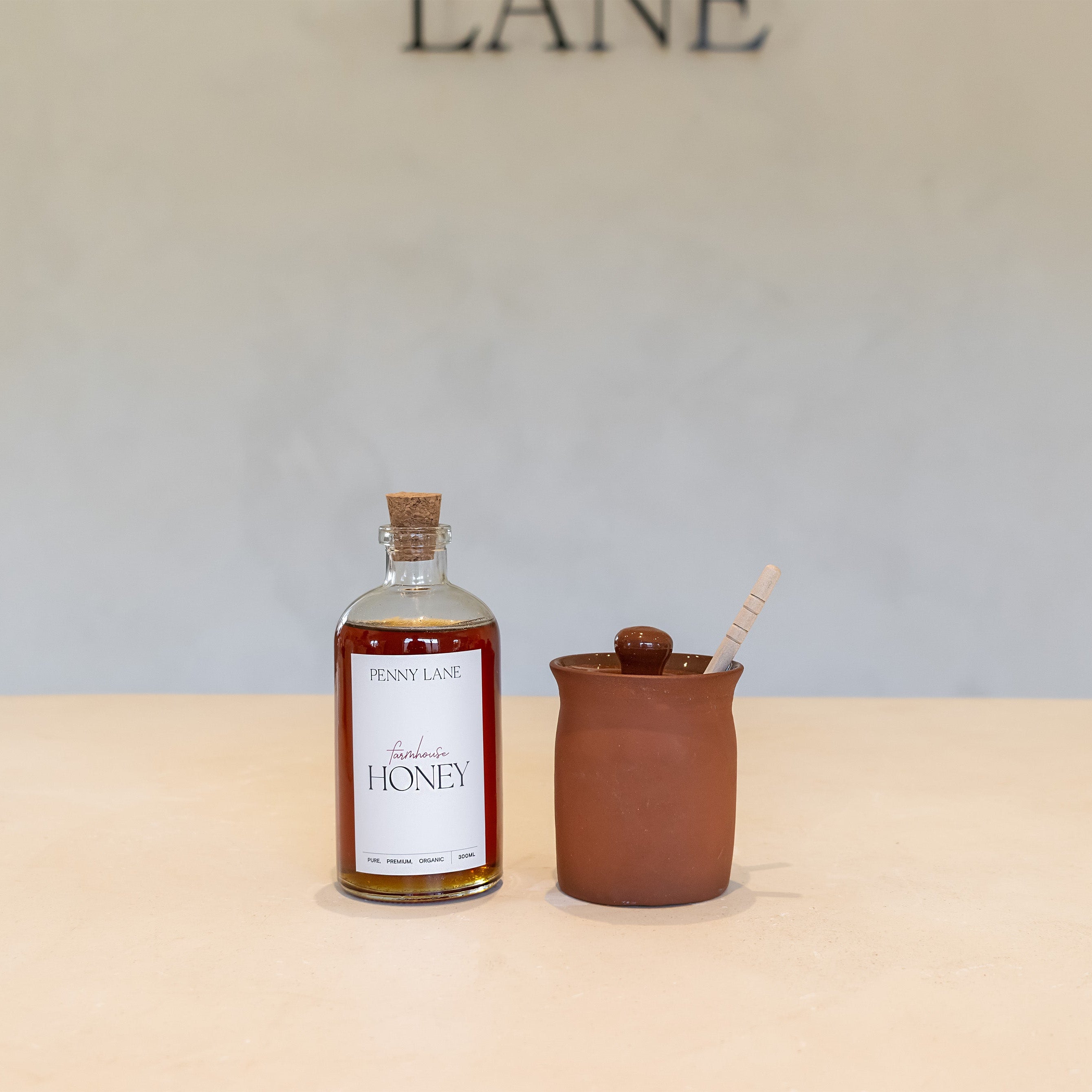 Handcrafted Terracotta Honey Pot