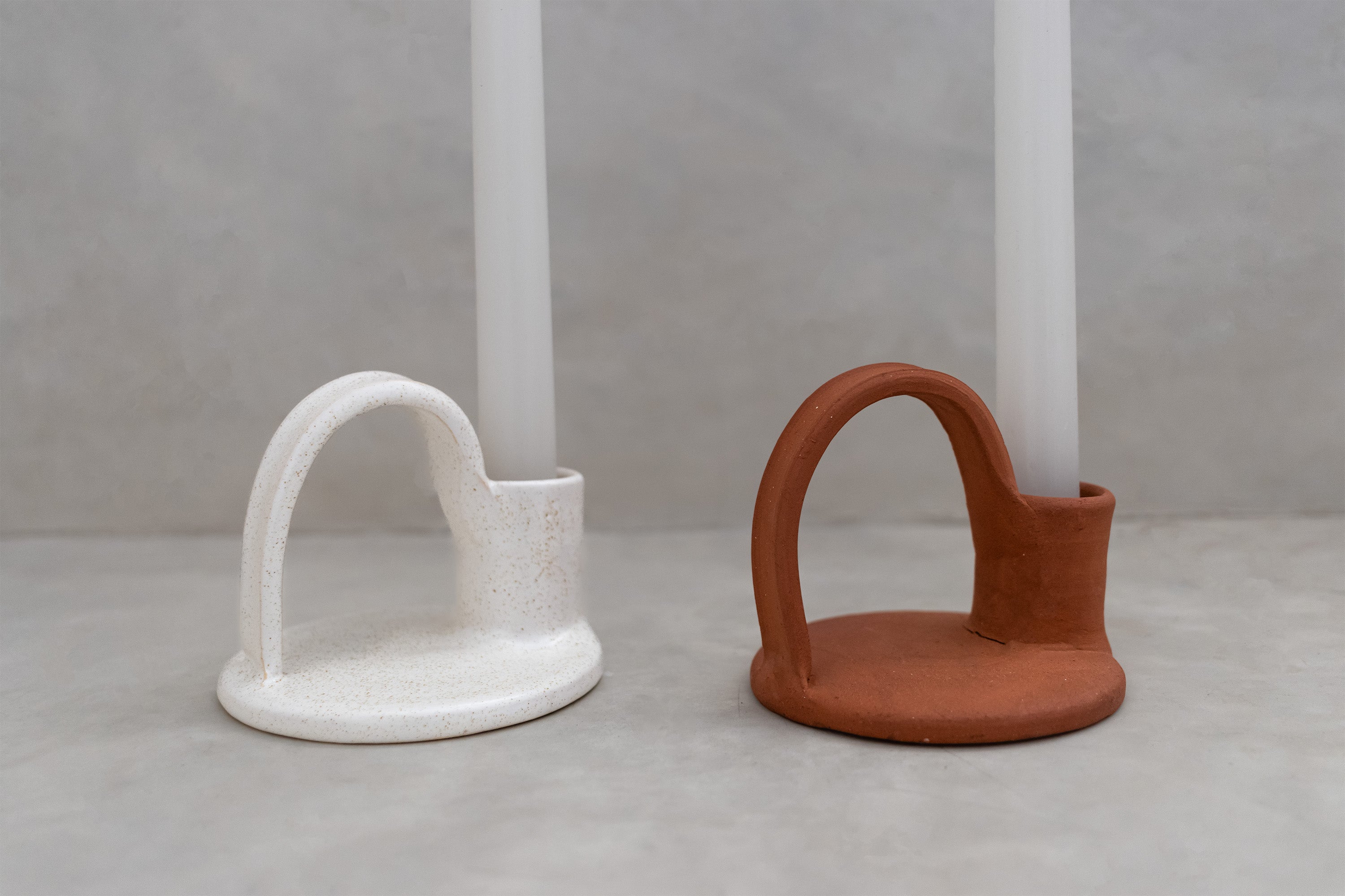 Arch candle holders