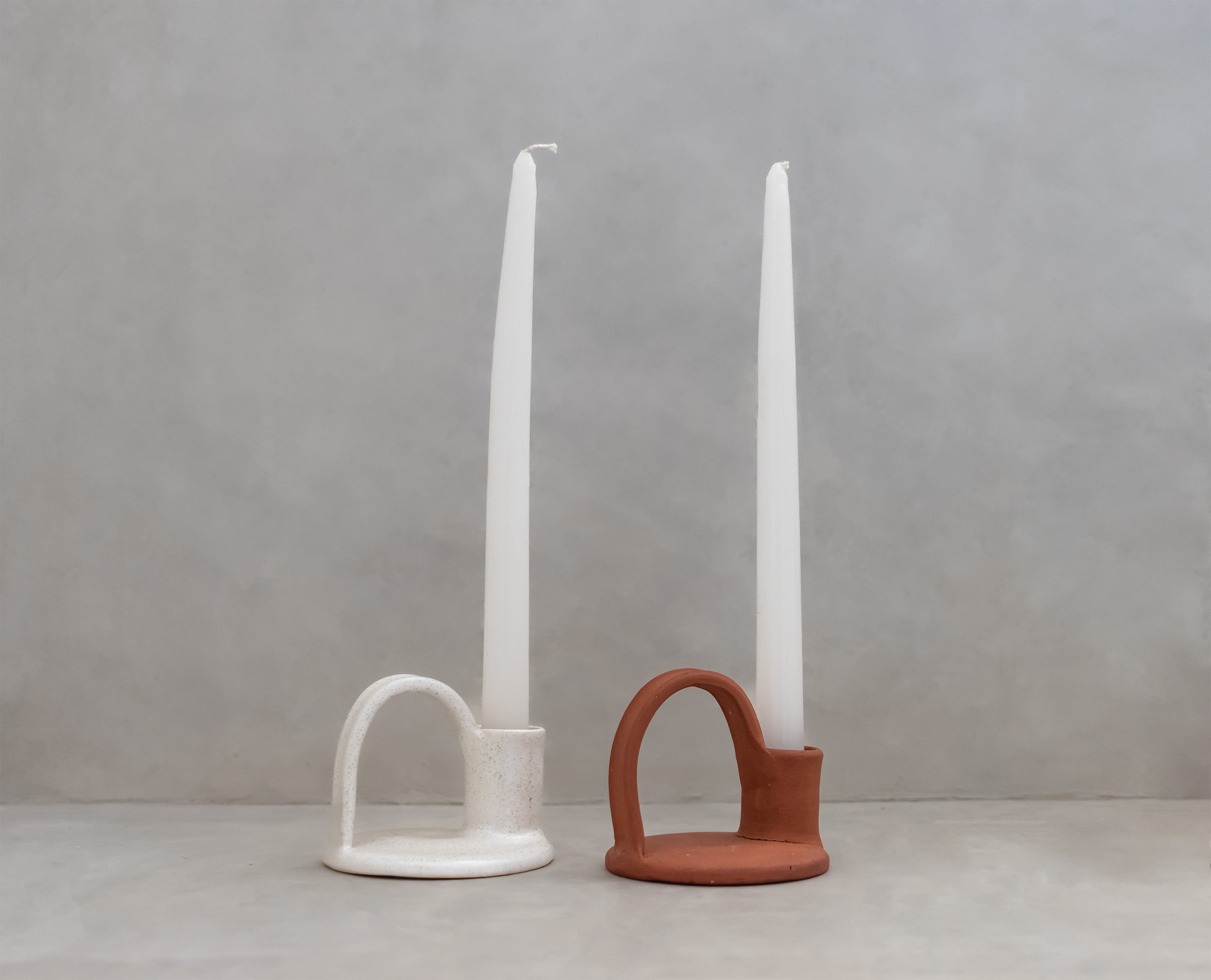 Arch candle holders