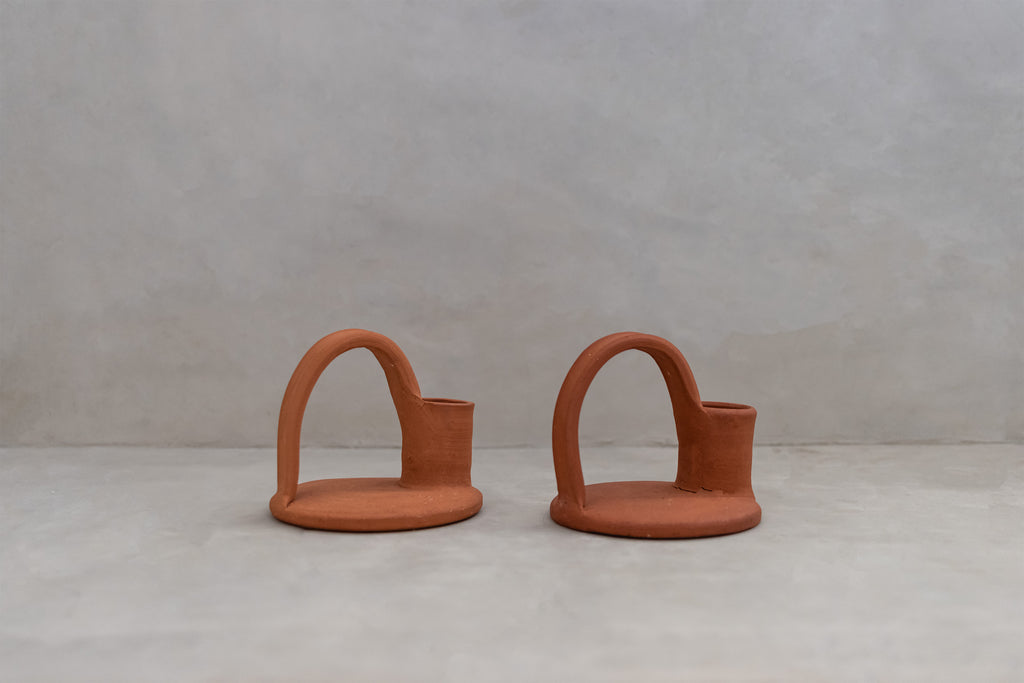 Arch candle holders