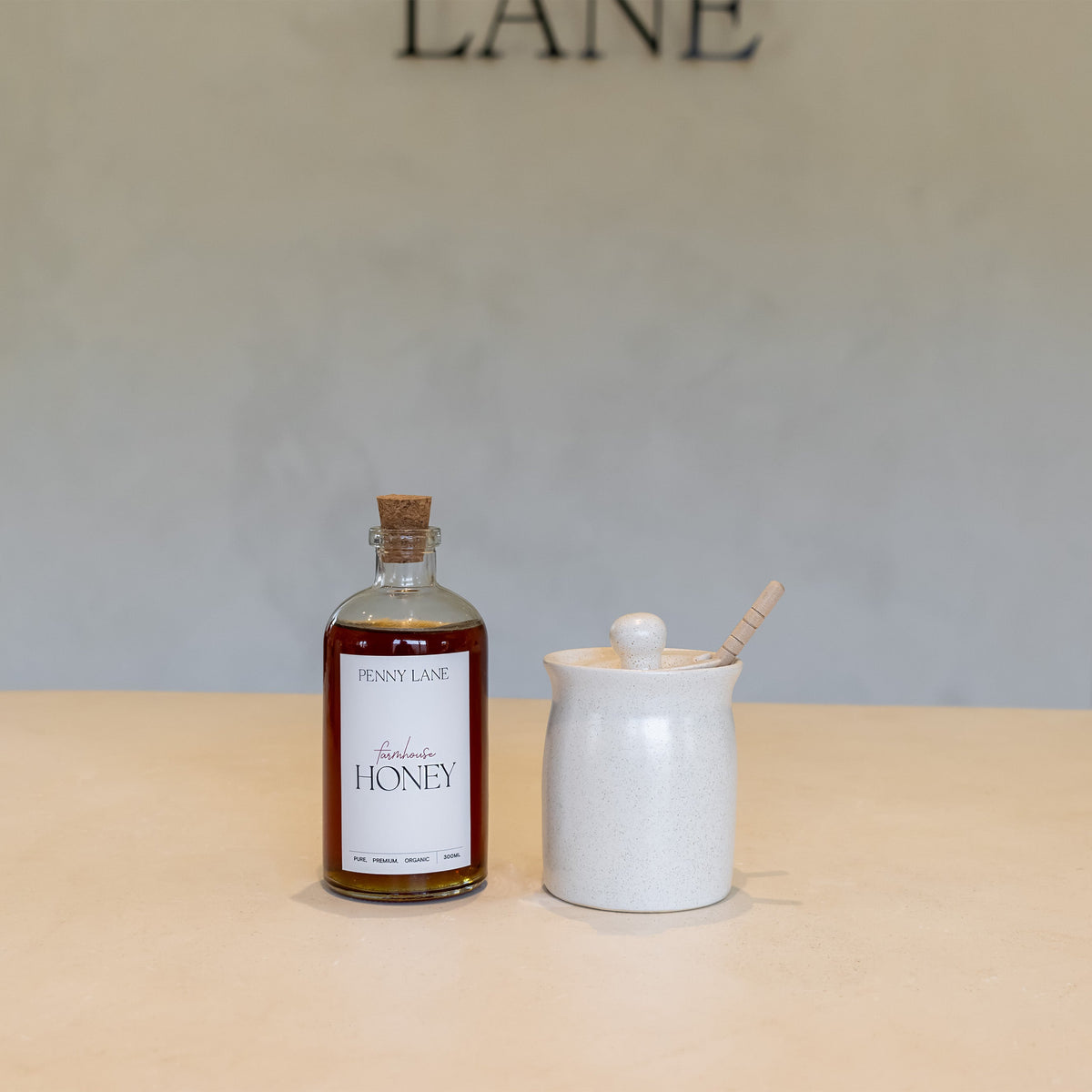 Handcrafted Ceramic Honey Pot