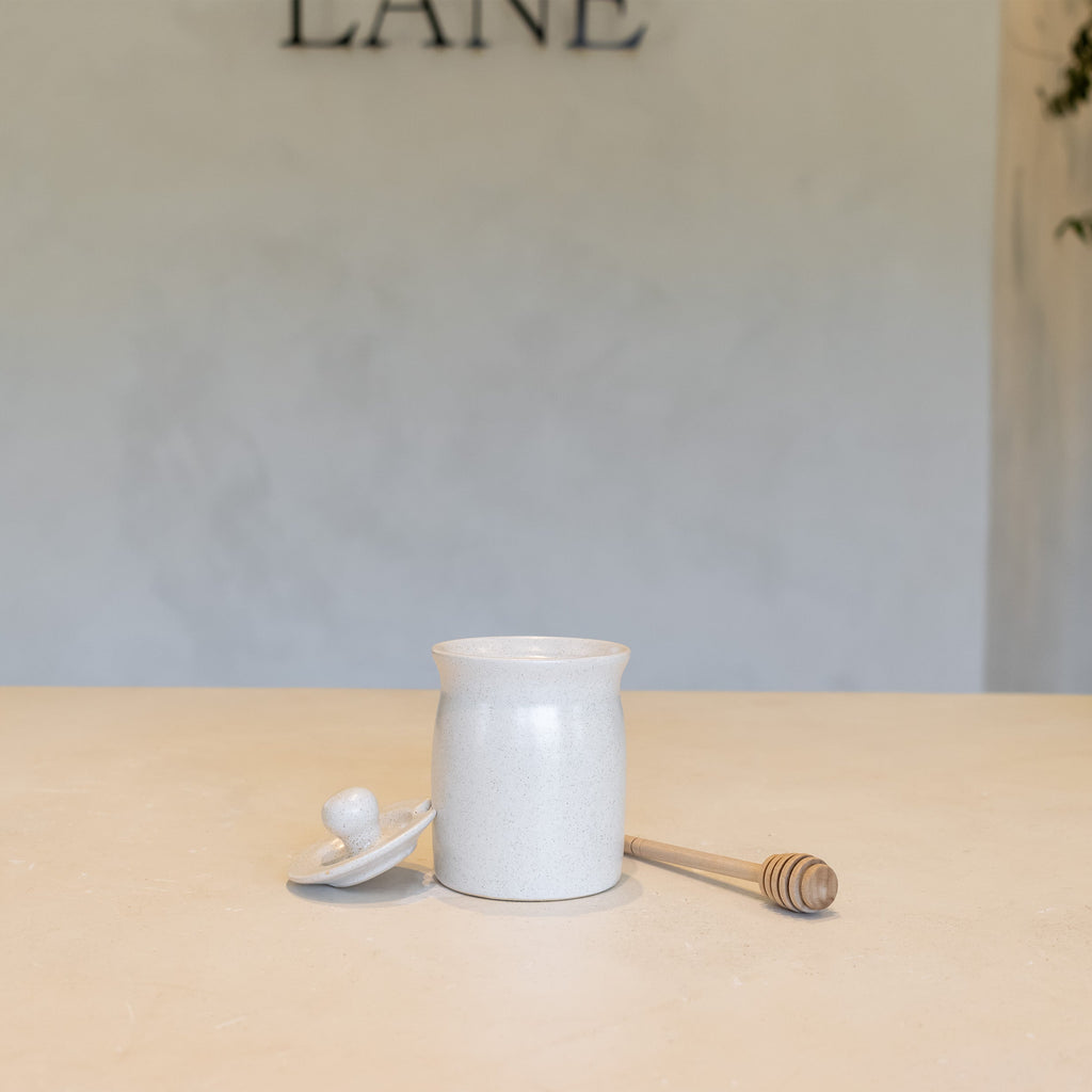 Handcrafted Ceramic Honey Pot