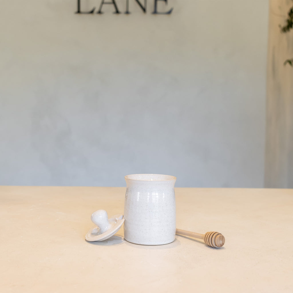 Handcrafted Ceramic Honey Pot