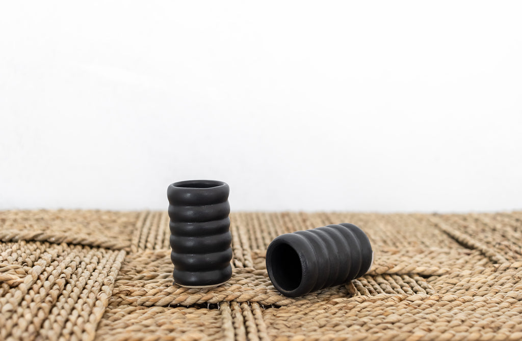 Ribbed Ceramic Toothpick Holders