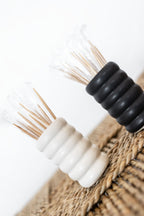 Ribbed Ceramic Toothpick Holders
