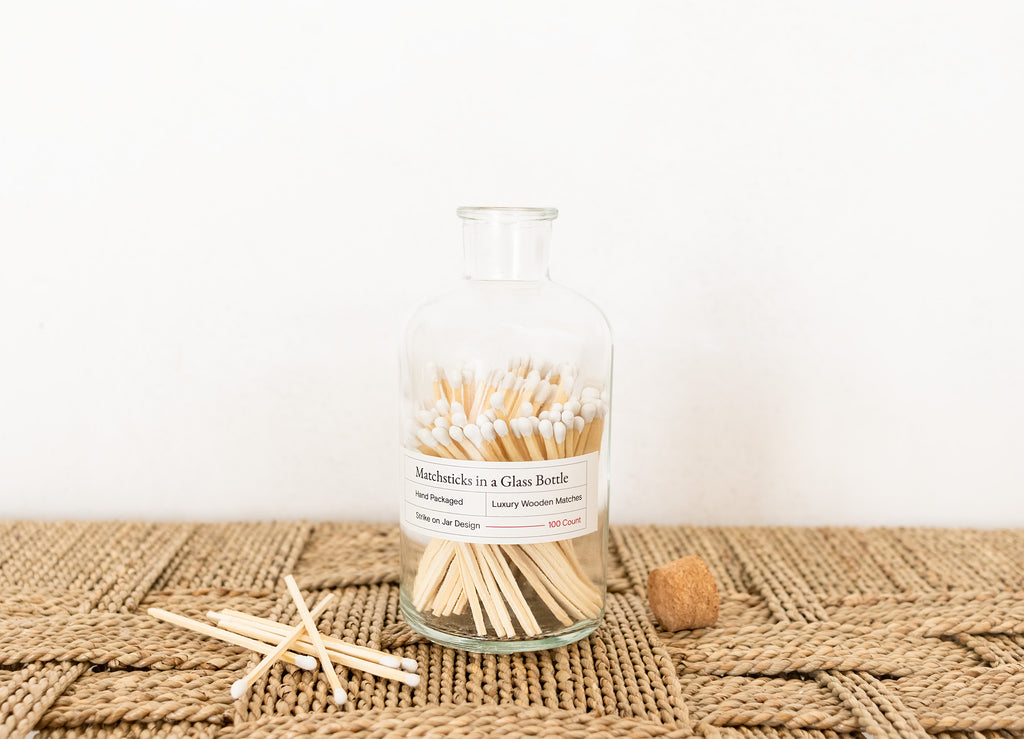 Long luxury wooden matches (100 count)