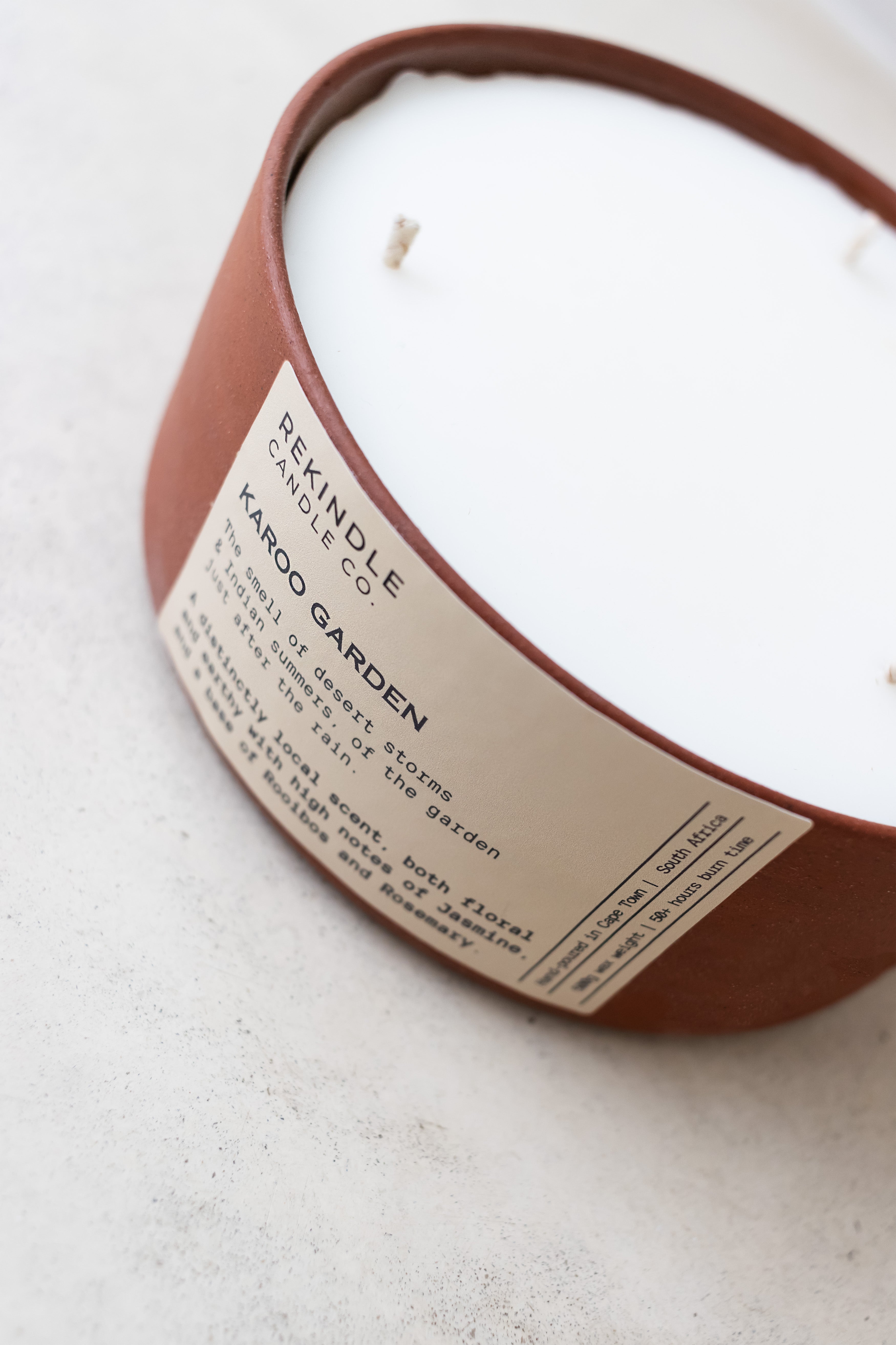 Terracotta 3 wick candle