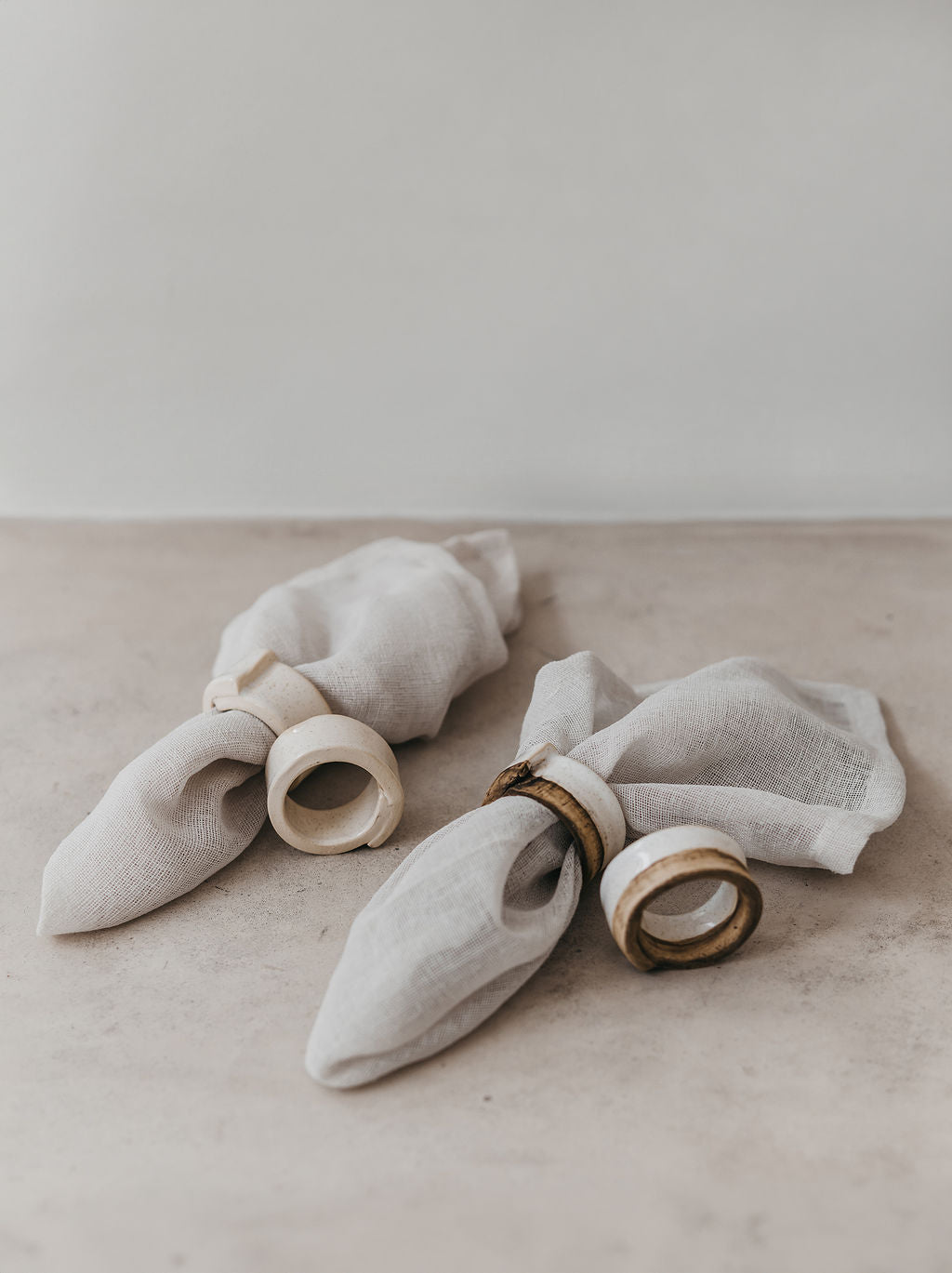 Ceramic napkin ring (Set of 6)