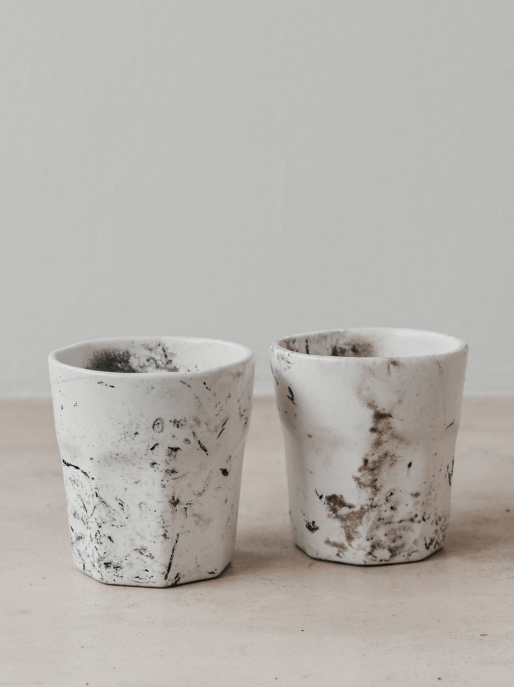 Espresso ceramic stone cup  (set of 2)