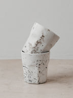Espresso ceramic stone cup  (set of 2)