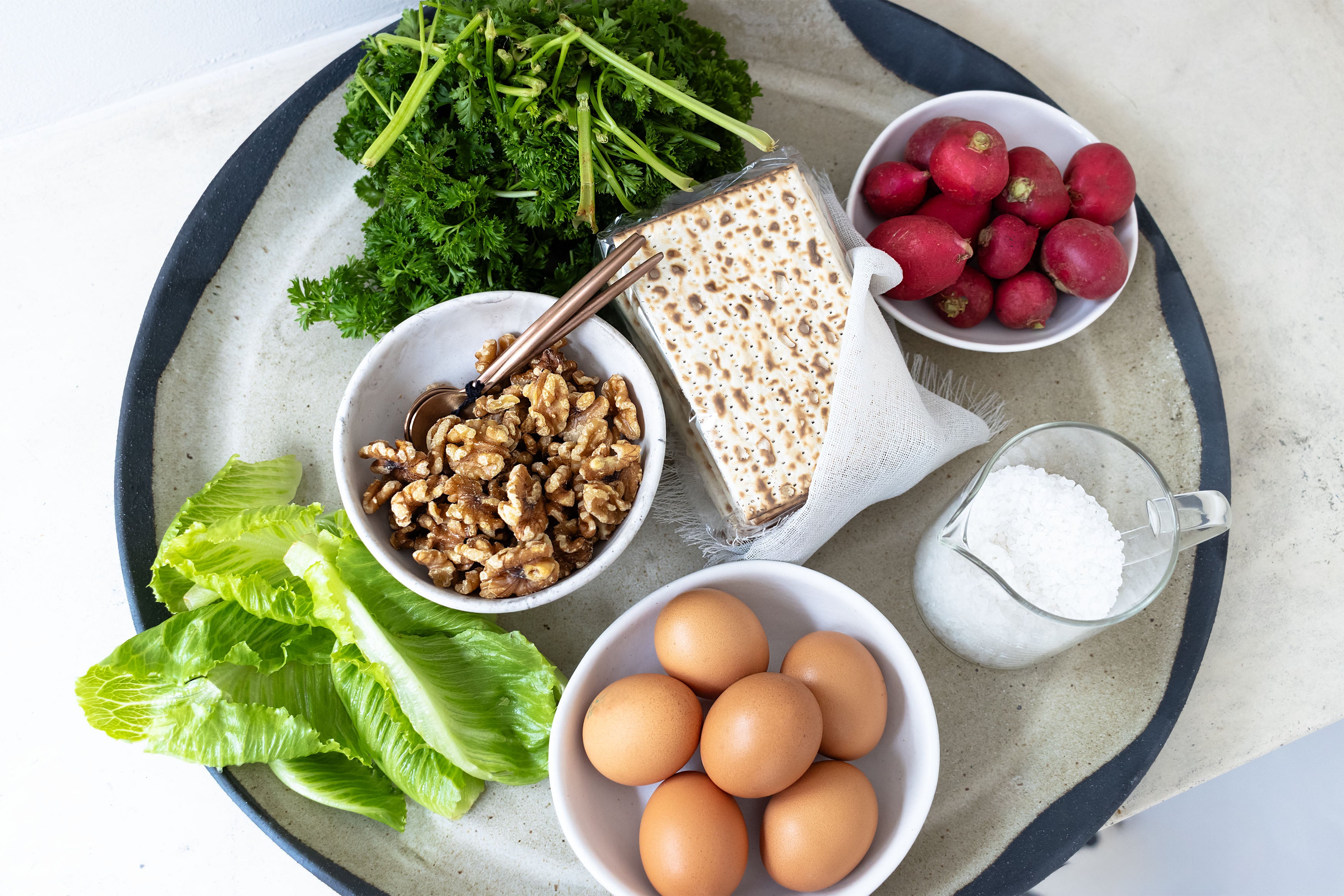 Full Seder Plate