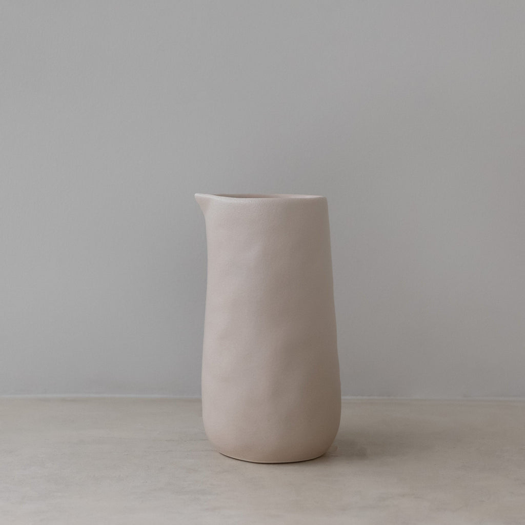 Trend{ING} Cermaic stone handless jug on its own in a shale colour