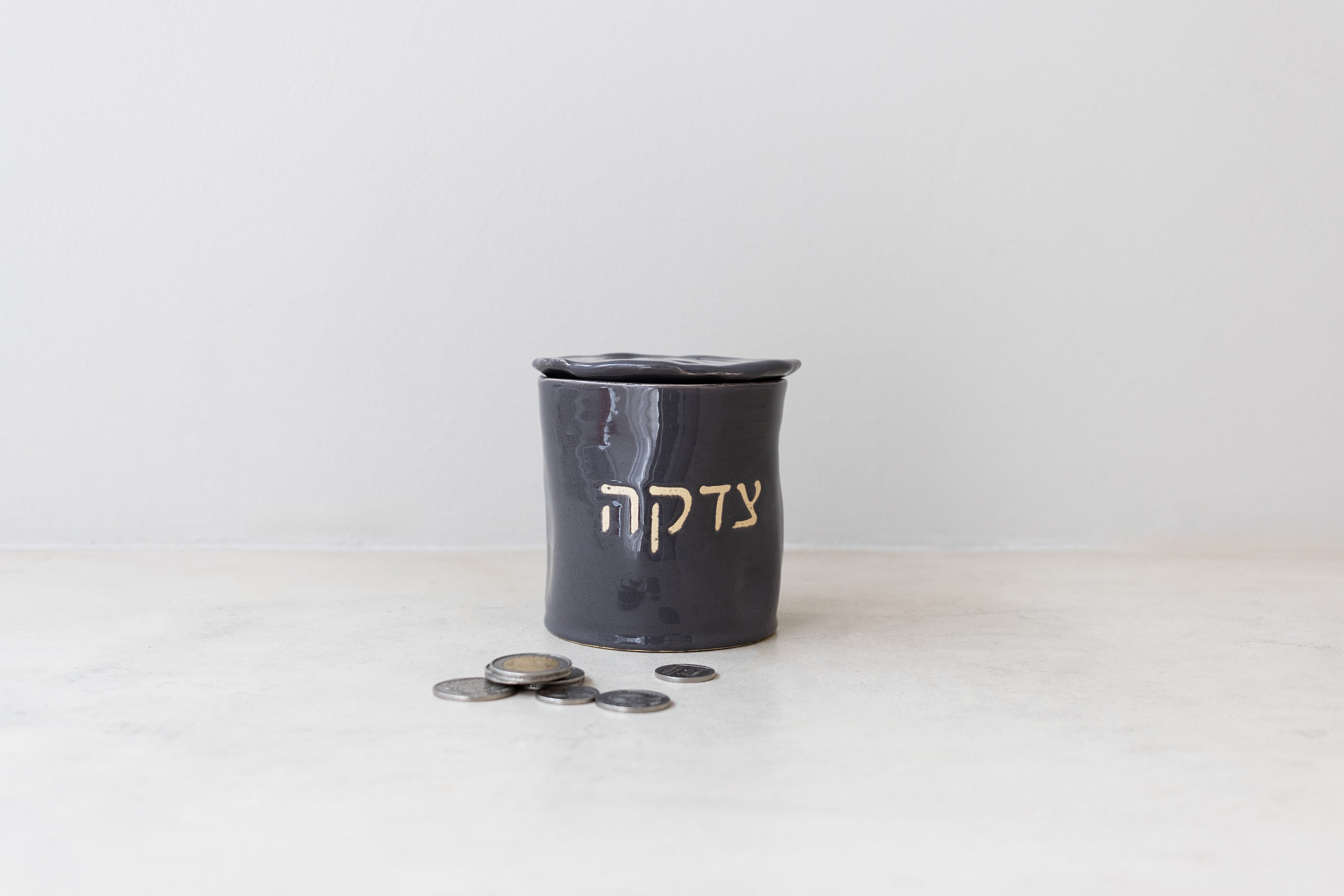 Ceramic Tzedaka Money Box