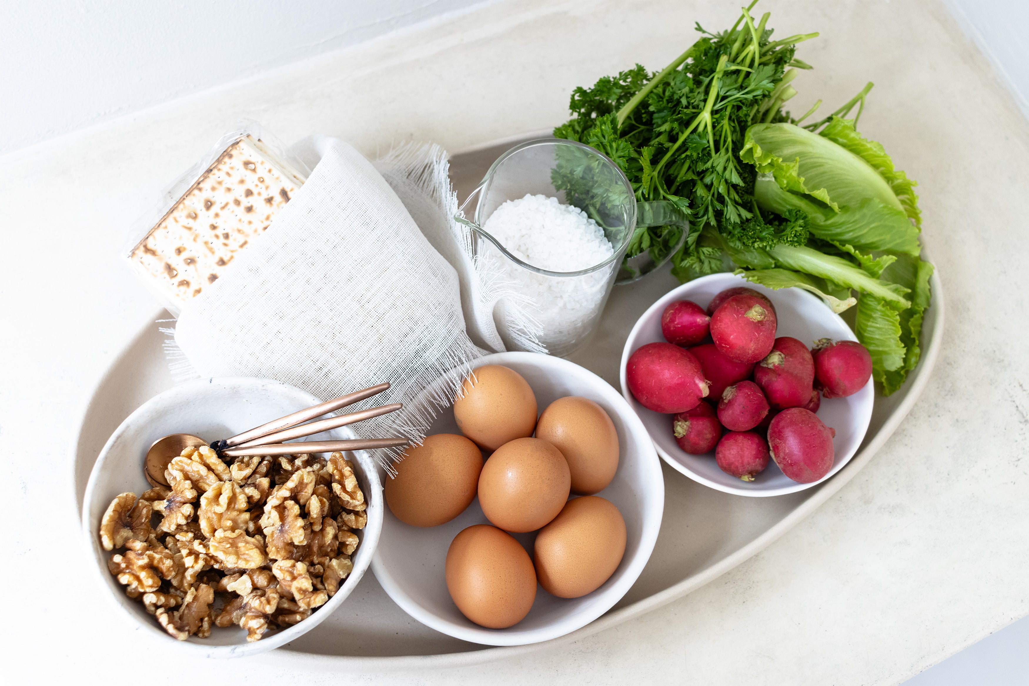 Full Seder Plate
