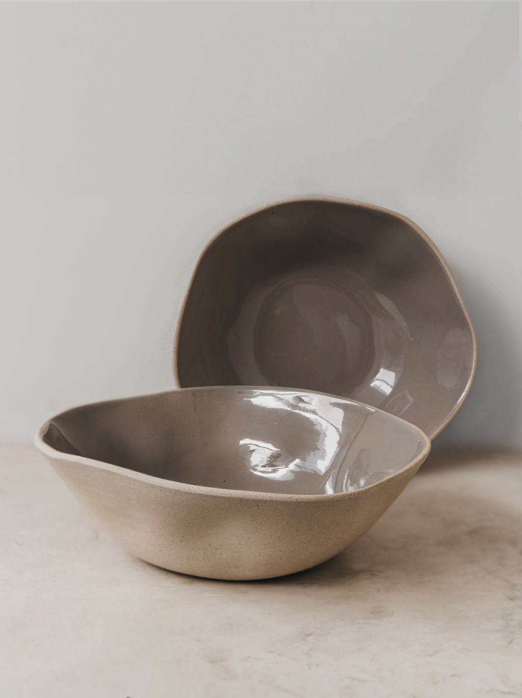 Drunken stone salad bowl