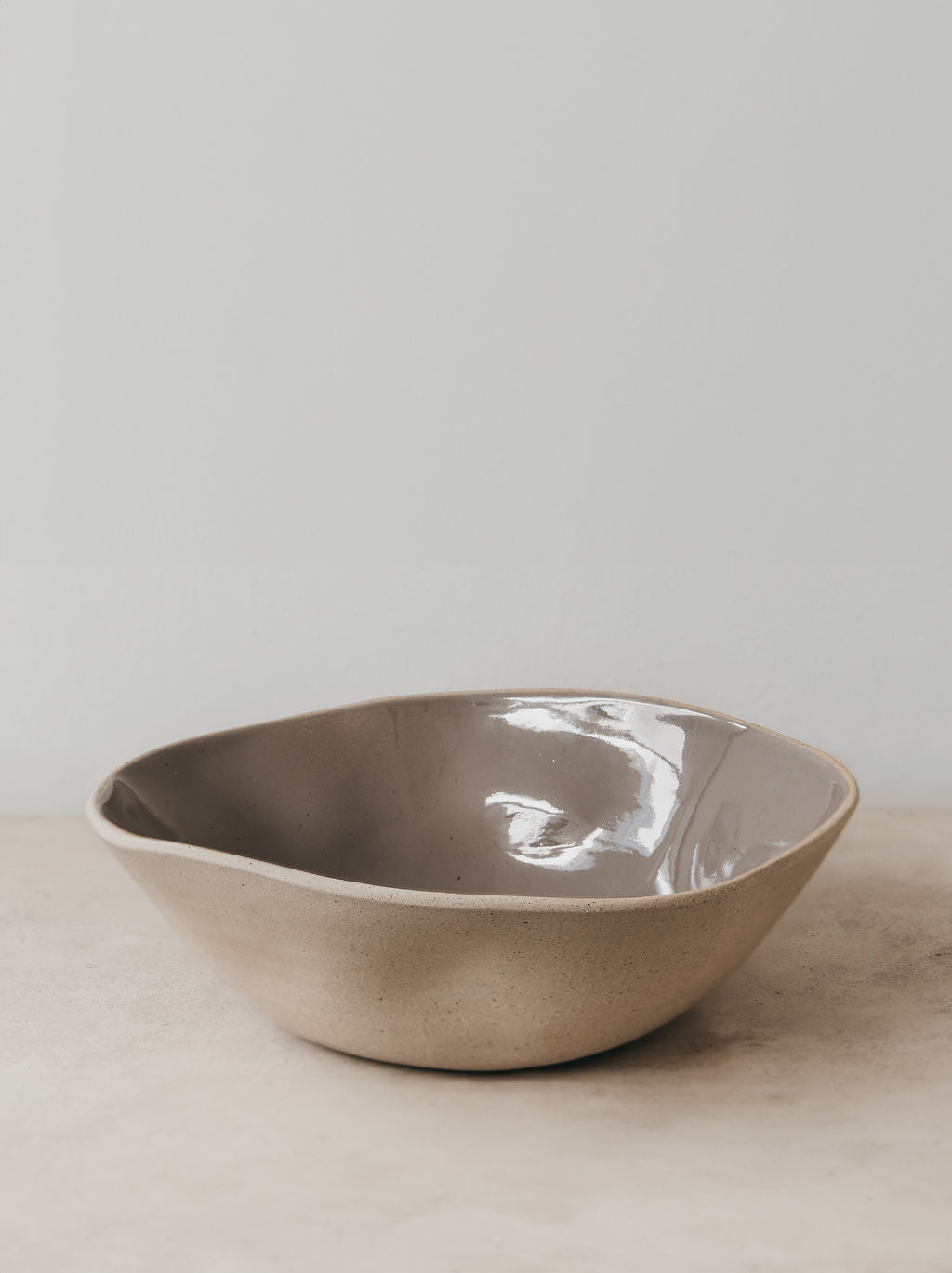 Drunken stone salad bowl