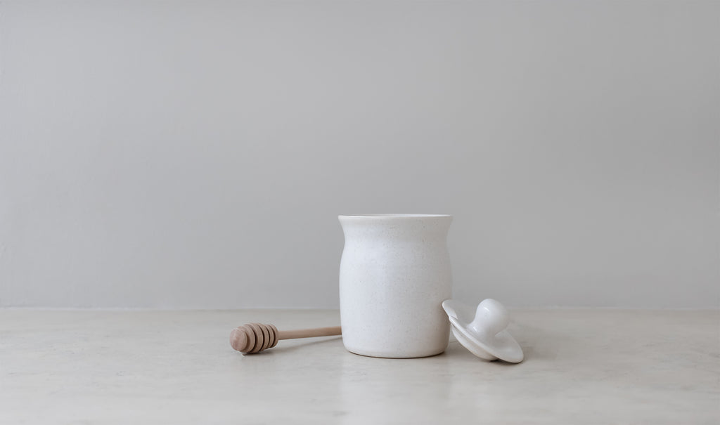 Handcrafted Ceramic Honey Pot