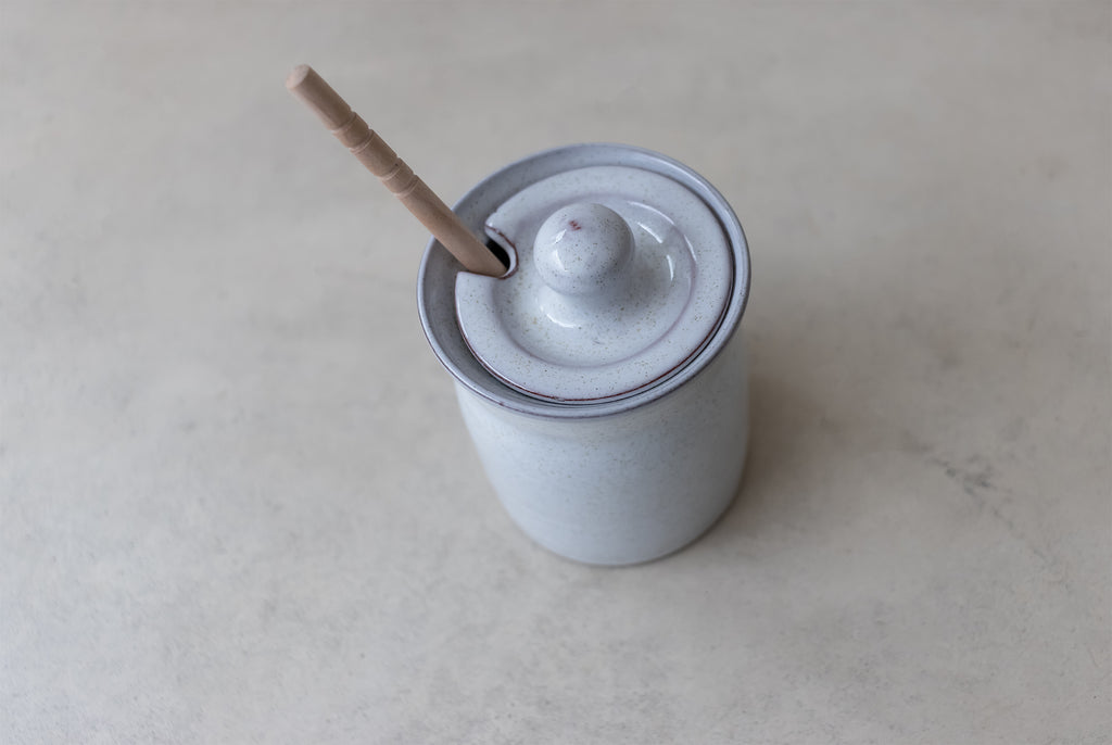 Handcrafted Ceramic Honey Pot