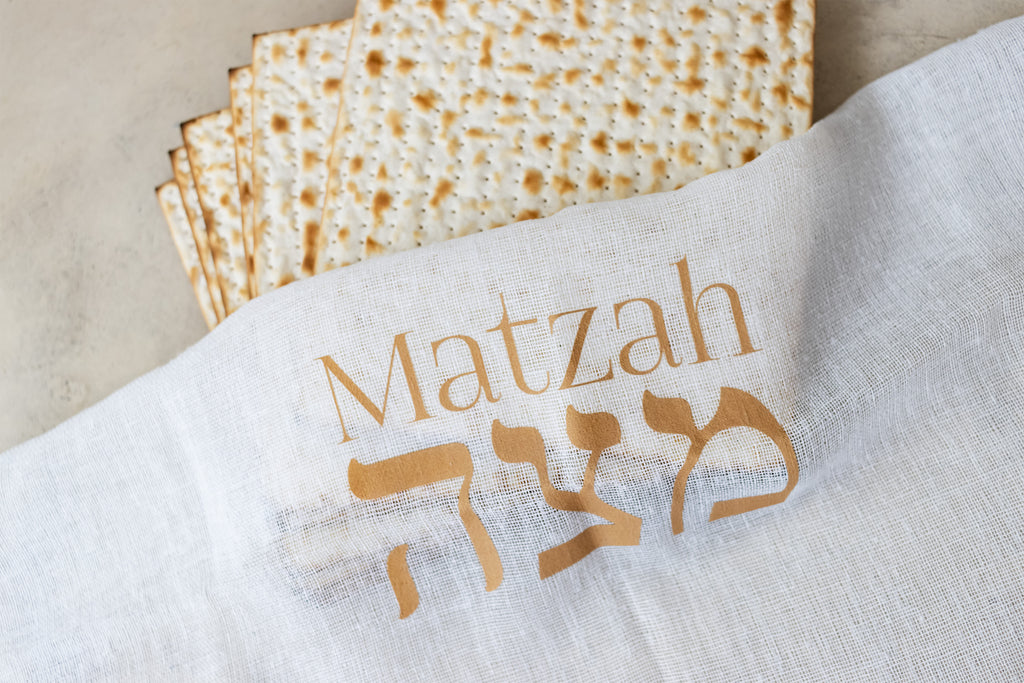 Linen matzah cover