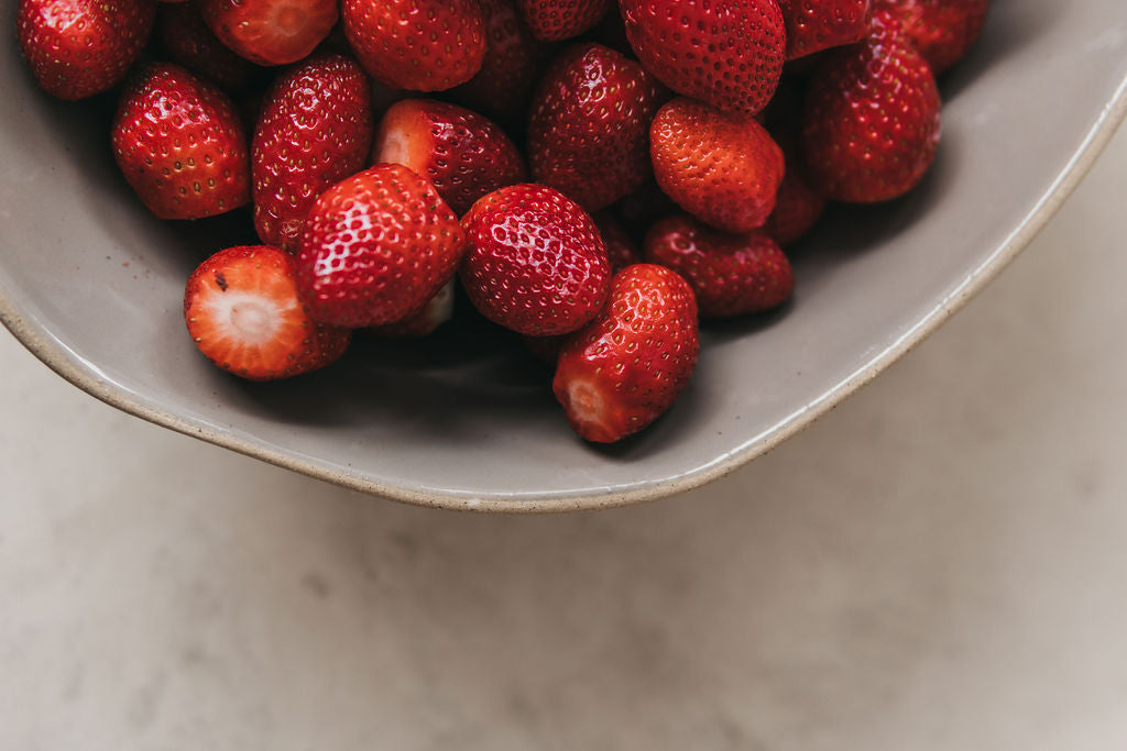 Strawberry Filled Stone Drunken Bowl