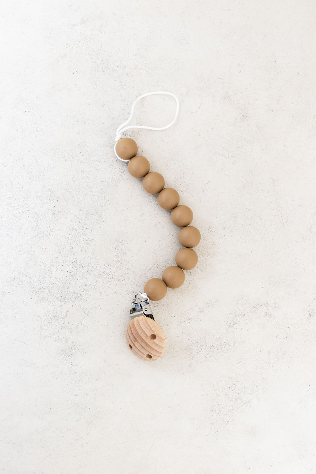 Trend_ING_Silicone_baby_dummy_clip_warm caramel beads