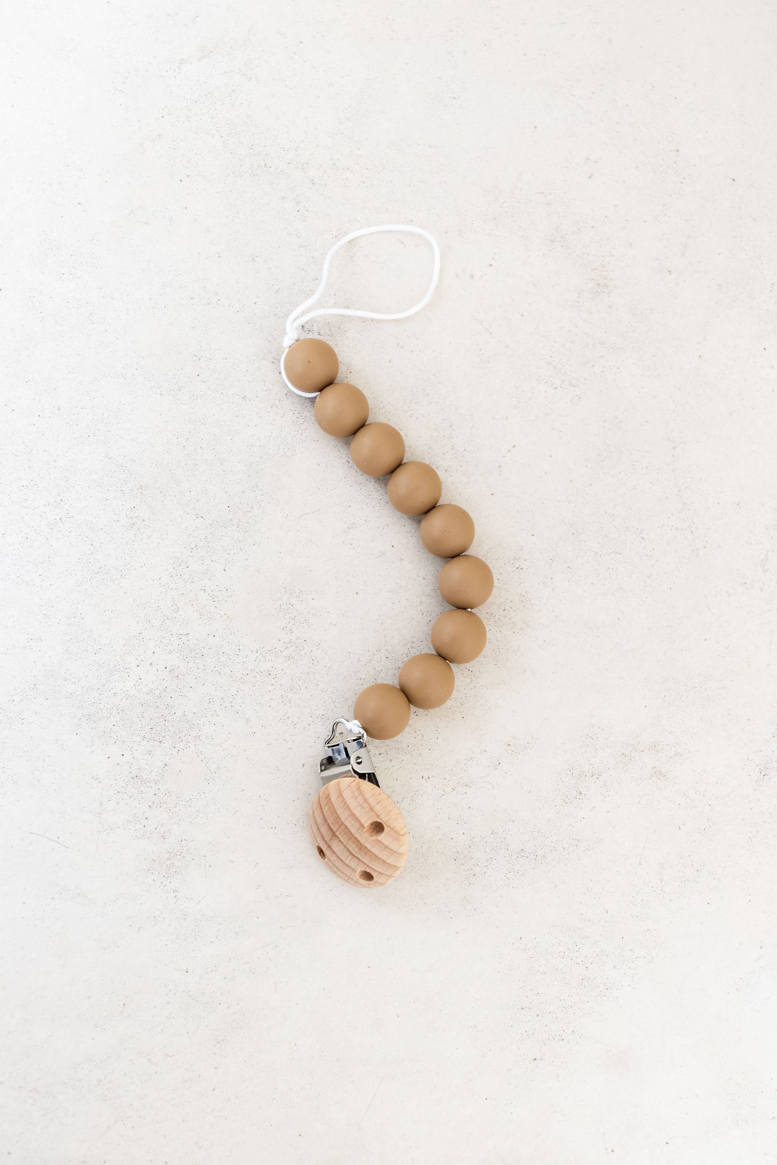 Trend_ING_Silicone_baby_dummy_clip_warm caramel beads