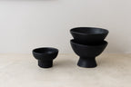 Ceramic clay-footed bowl