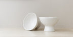 Ceramic clay-footed bowl