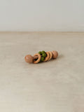 Trend{ING}s Children's Wooden Colourful Teething Rattle with olive beads