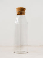 Trend-ings Glass water pitcher with cork stopper; empty storage