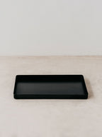 Shallow steel storage tray