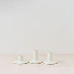 Trend{ING}s Stone matte ceramic candle holders - all 3 sizes standing together 