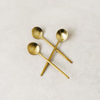 Matt round teaspoons - solid colours (set of 3)