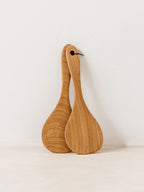 Walnut salad servers (small - set of 2)