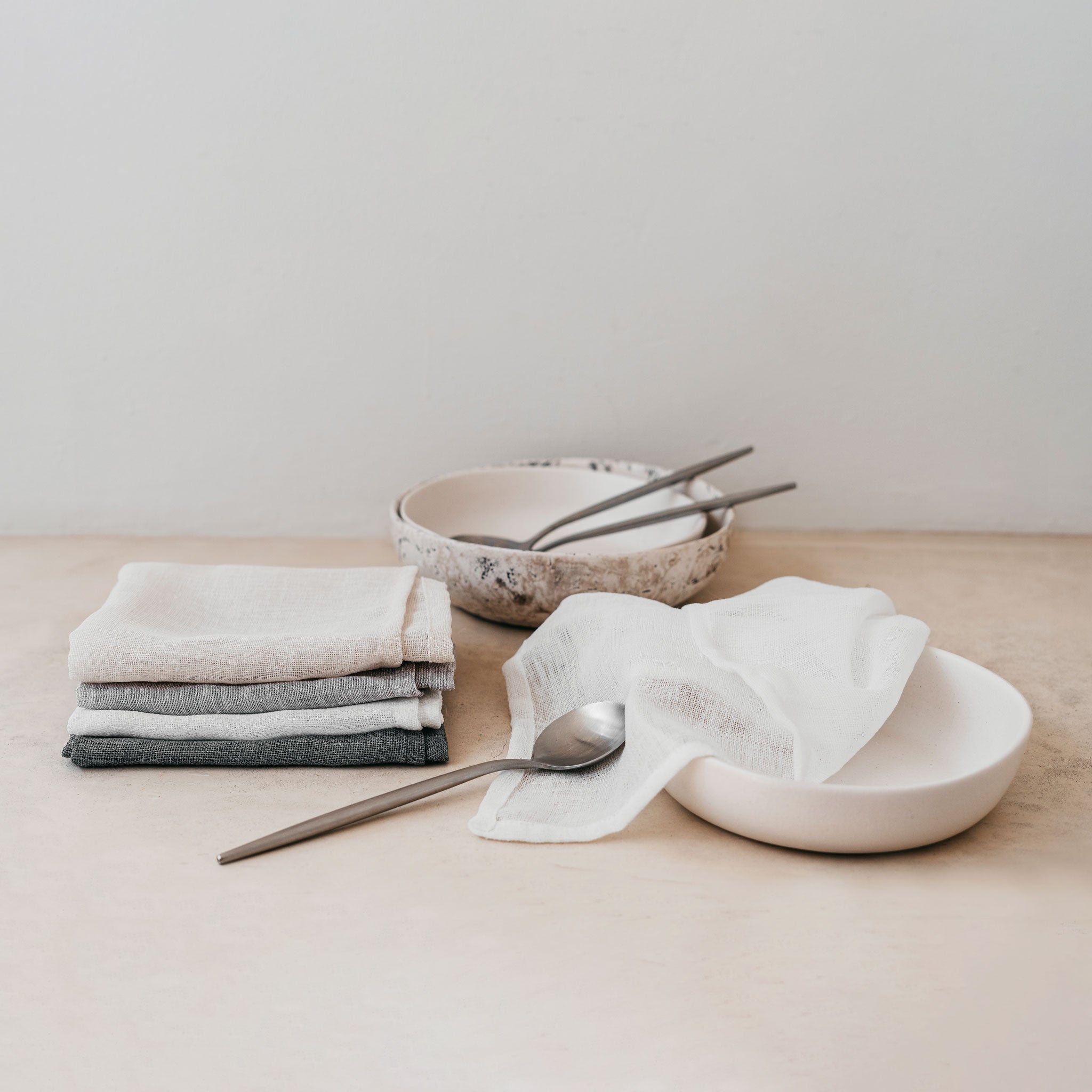 Trend-ings linen napkin set, in various colours