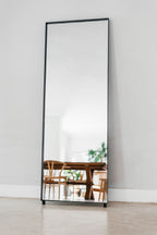 Steel free-standing mirror