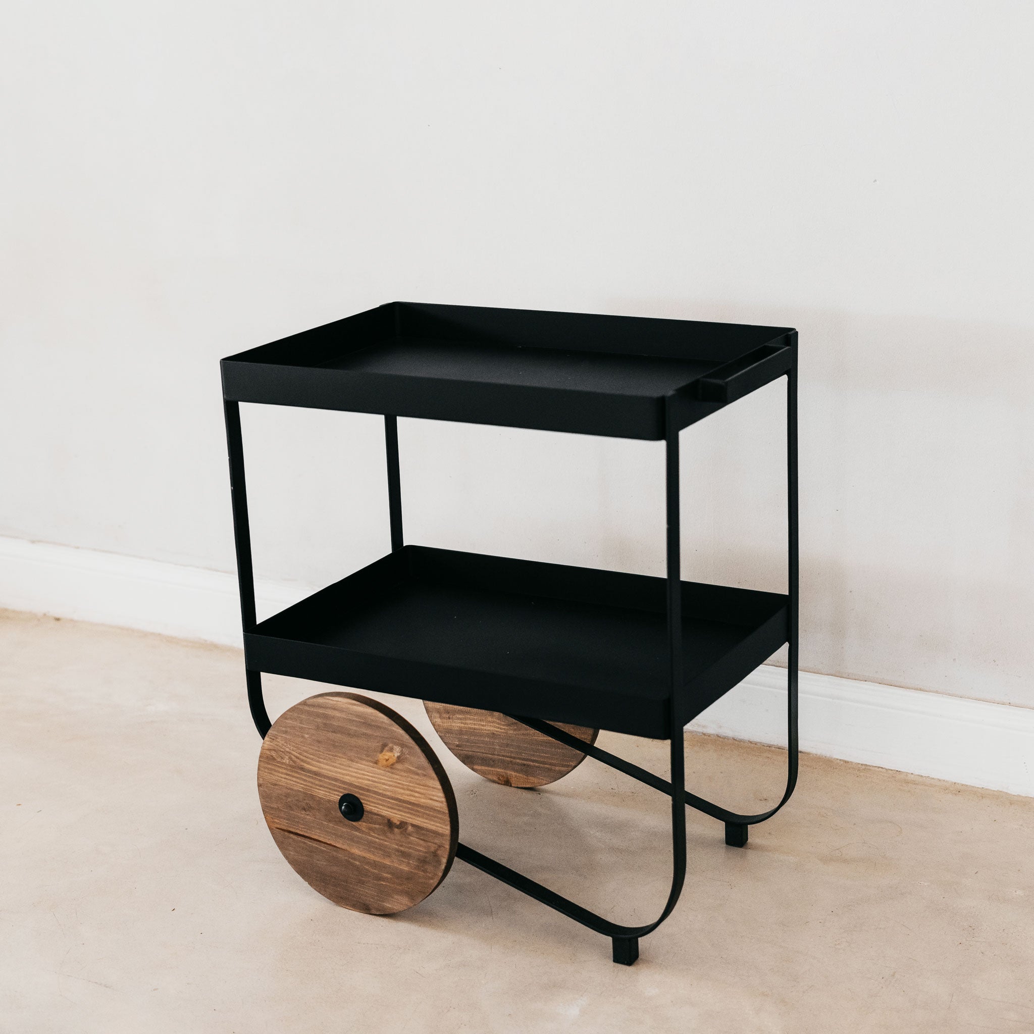 Steel drinks trolley