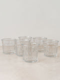 Trend-ings Tropical whiskey glasses; set of 6 standing empty